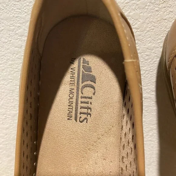 Cliffs by White Mountain Tan Slip on Flats - Picture 9 of 10